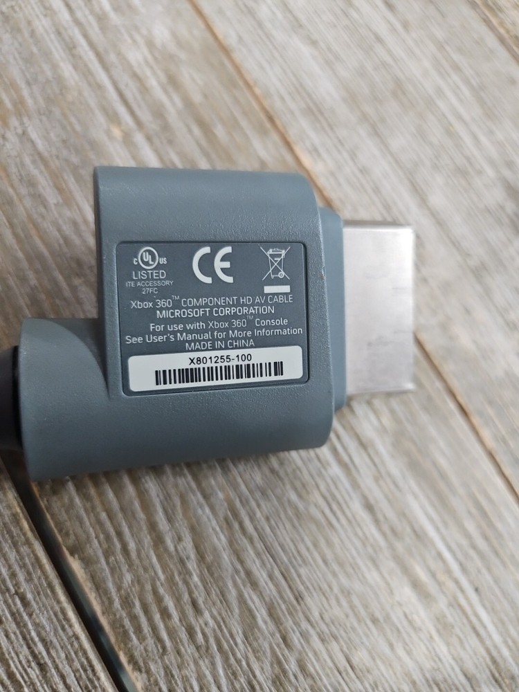 Microsoft Xbox 360 Console Component HD TV AV Cable Wire