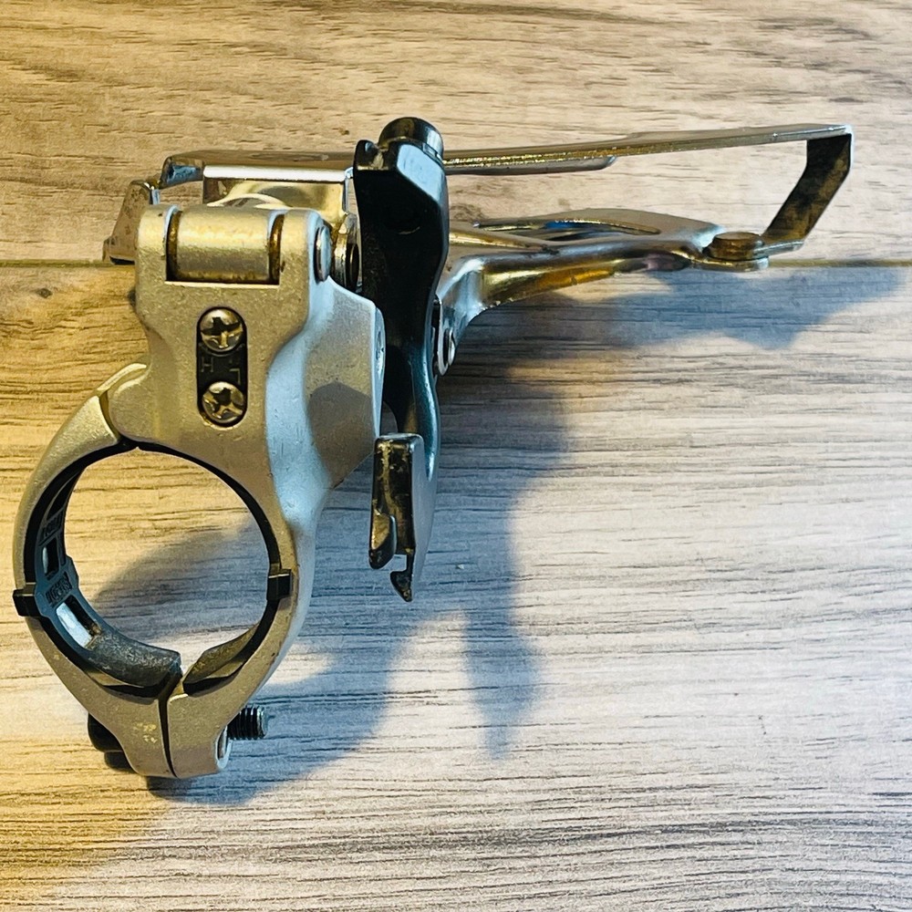 Shimano Deore XT FD-M761 34.9 + 31.8 Adapter Front Derailleur Dual Pull 