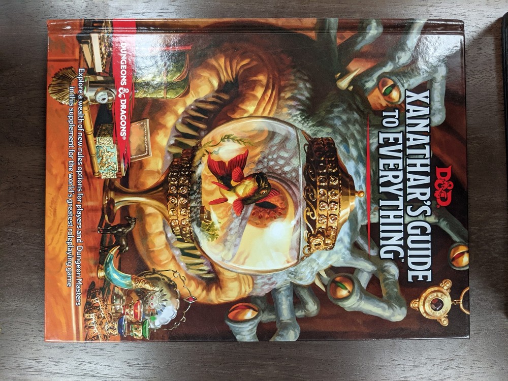 D&D Rulebooks + Xanathar's Guide + Tasha's Cauldron + Dice Set