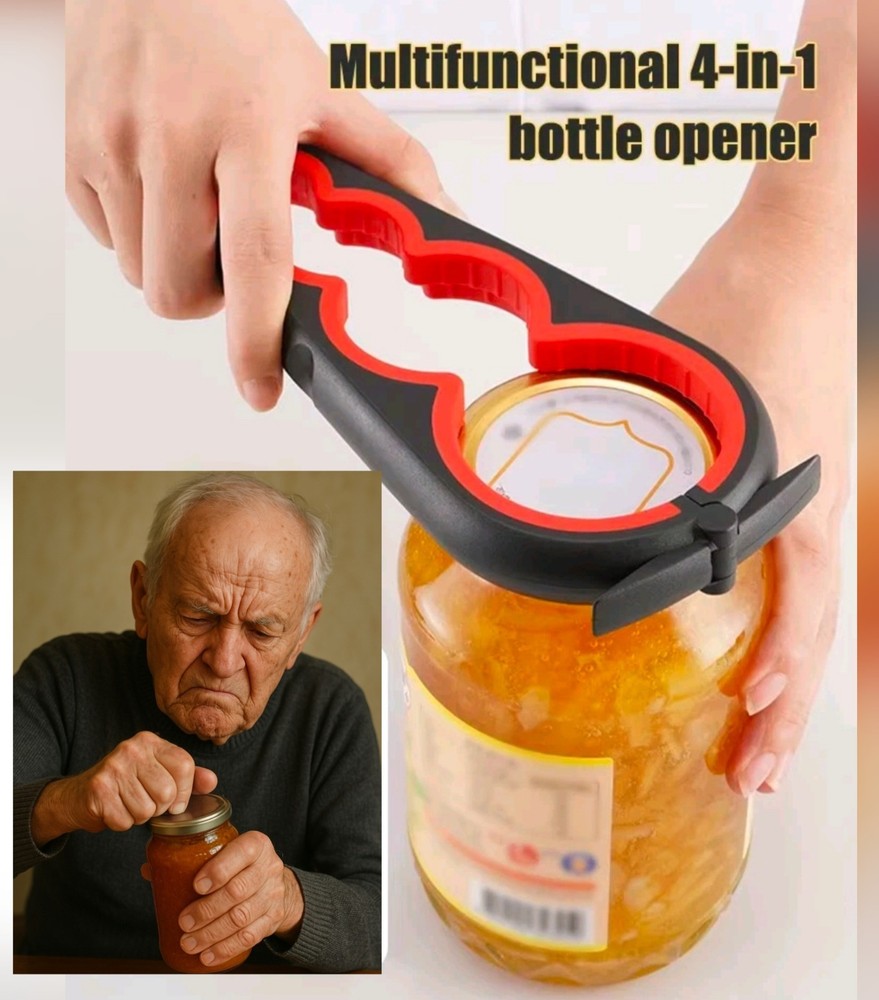 Easy Open Jar Lid Remover - Weak Grip Tool - Kitchen Accessory RAA