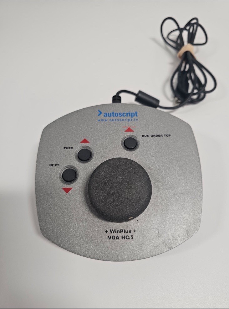 Autoscript WinPlus VGA HC/5 Desktop Hand Control 3 Button Unit With Cable Tested