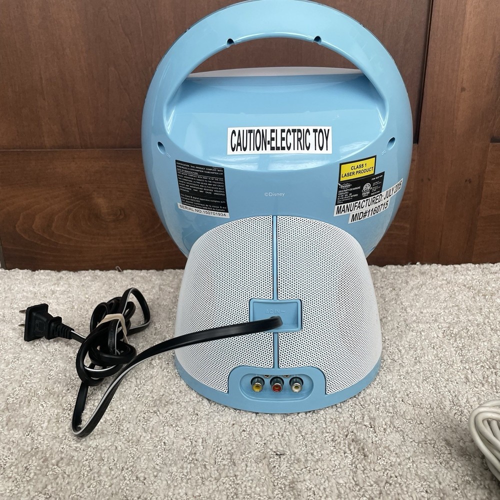 Disney Frozen Lighted Karaoke Machine Includes One Microphone Tested Works!