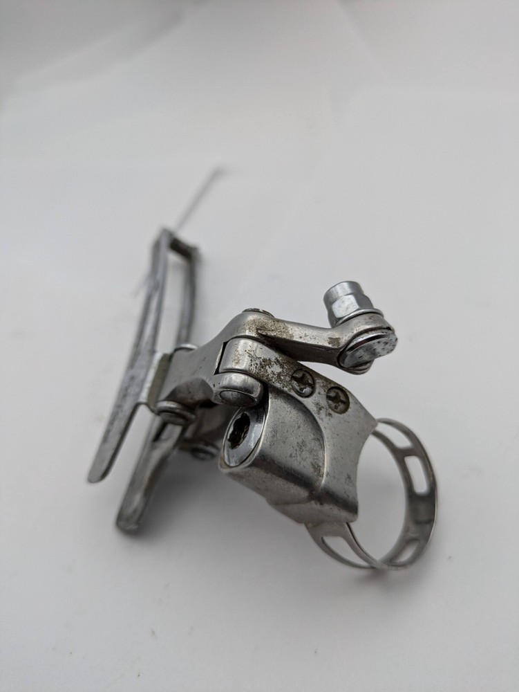 SUNTOUR CYCLONE FRONT DERAILLEUR JAPAN MAEDA 28.6 SILVER BOTTOM PULL