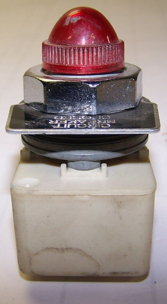 SQUARE D RED PILOT LIGHT 120V AC/DC 9001KM38