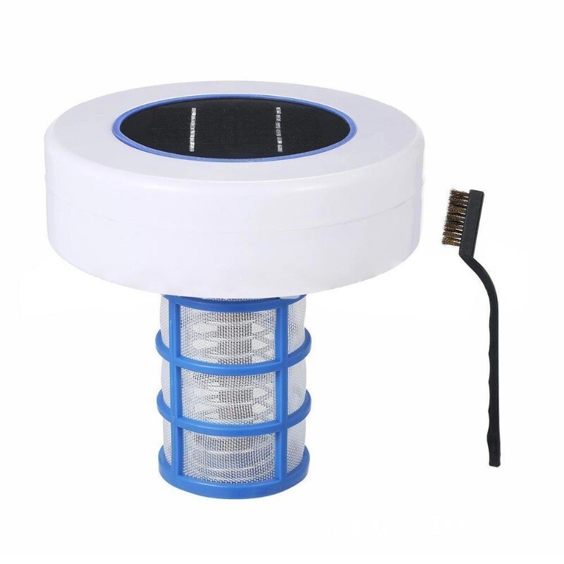 Solar powered copper-ion Pool Ionizer w/ LED Self-cleaning Anode FAST