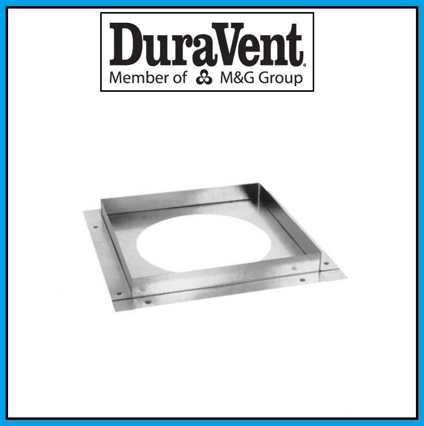 DURAVENT 4" x 6 5/8" DirectVent Pro Galvanized Ceiling Firestop #46DVA-FS