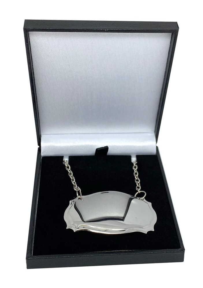 Whisky Engraved Silver Plated Decanter Label