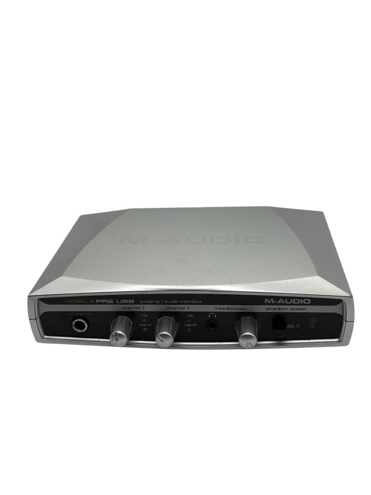 (S) M-Audio MobilePre USB Audio Interface Preamp 2-Channel Phantom Power