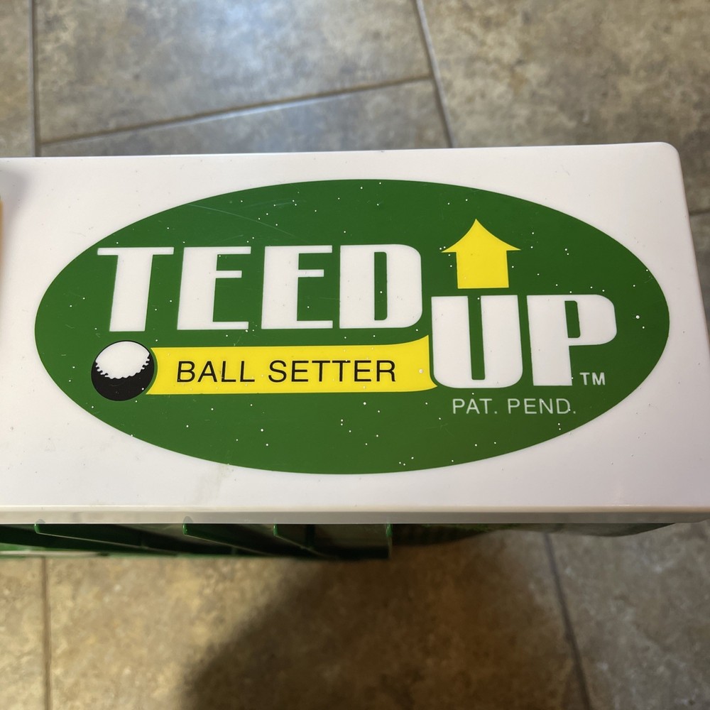Teed Up Golf Home Driving Range w/ Gravity Feed Ball Tee System Ball Setter