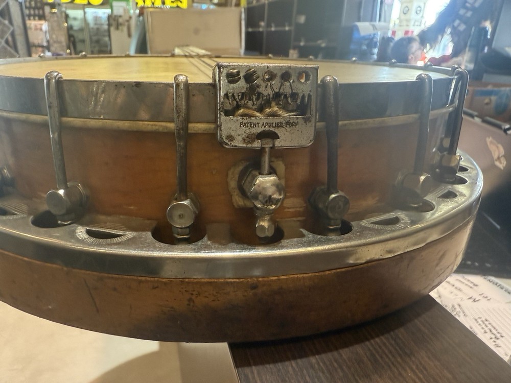 Vintage Early 1900’s Nice 4 String Banjo Decorated Back