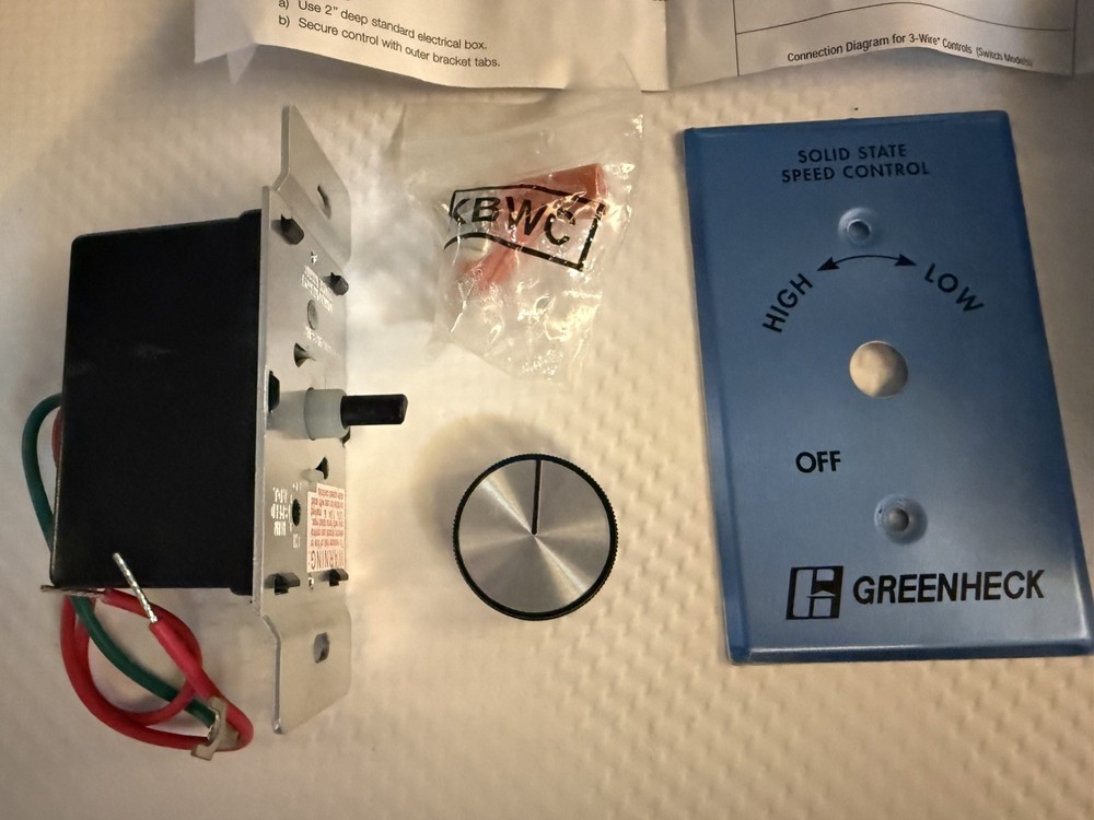 KB ELECTRONICS KBWC-15K SOLID STATE MOTOR CONTROL SPEED SWITCH (NEW)