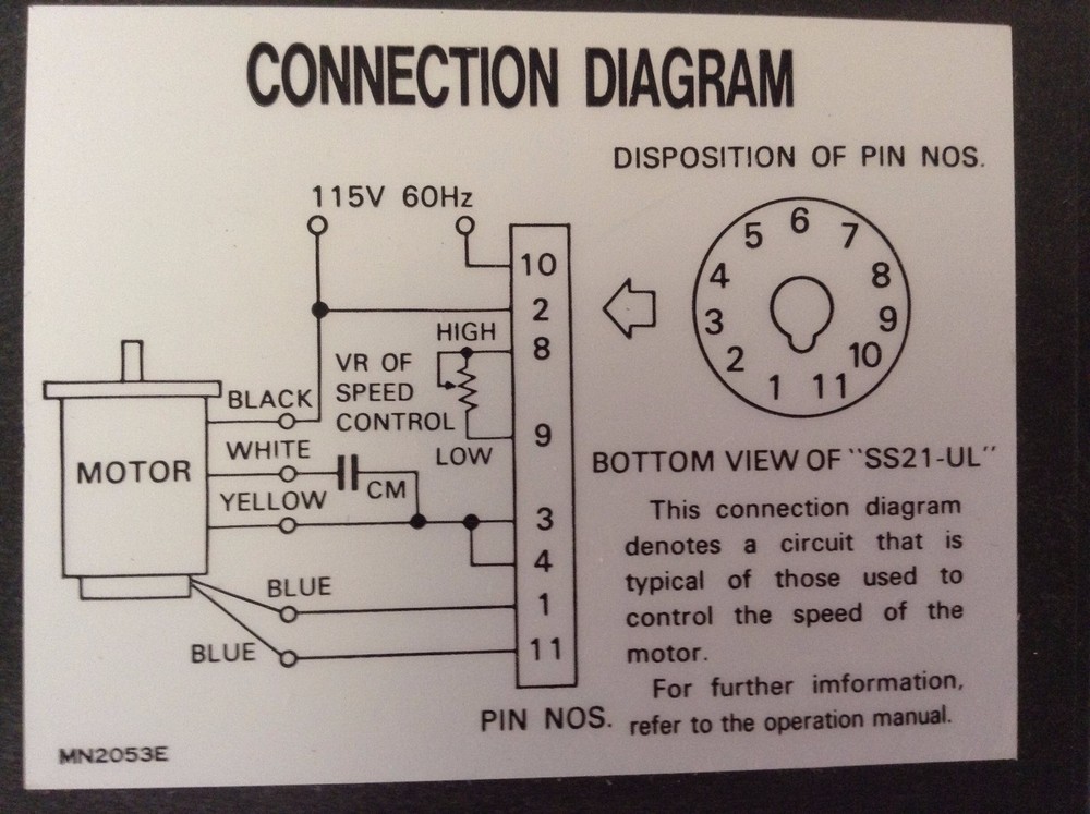 Oriental Motor Co. SS21-UL Motor Control