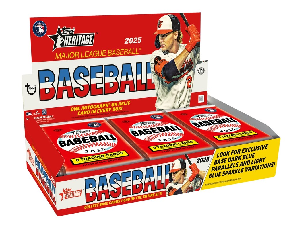 2025 TOPPS HERITAGE BASEBALL HOBBY BOX
