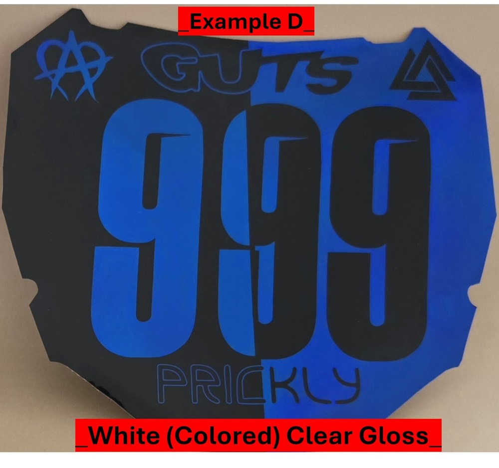 ODI Number Plate Decal (Customizable)