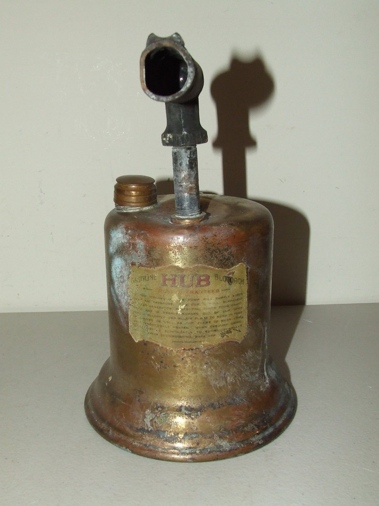 Vintage Brass "Hub" Gasoline Blotorch