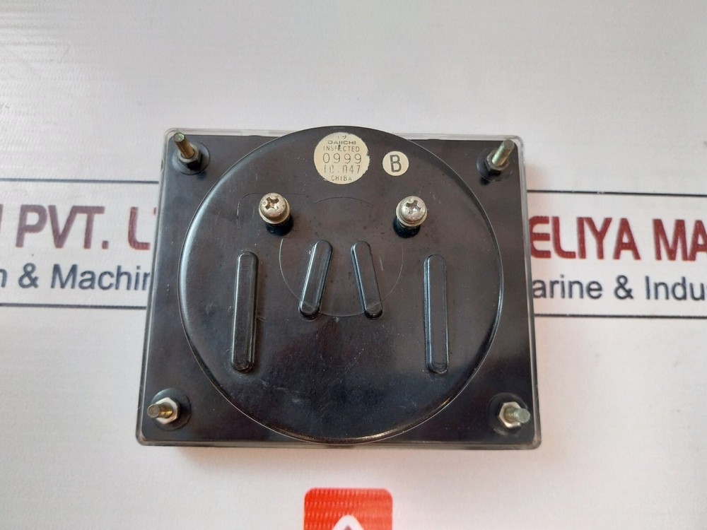 Daiichi Jis C 1102 Panel Voltmeter 0-1200A
