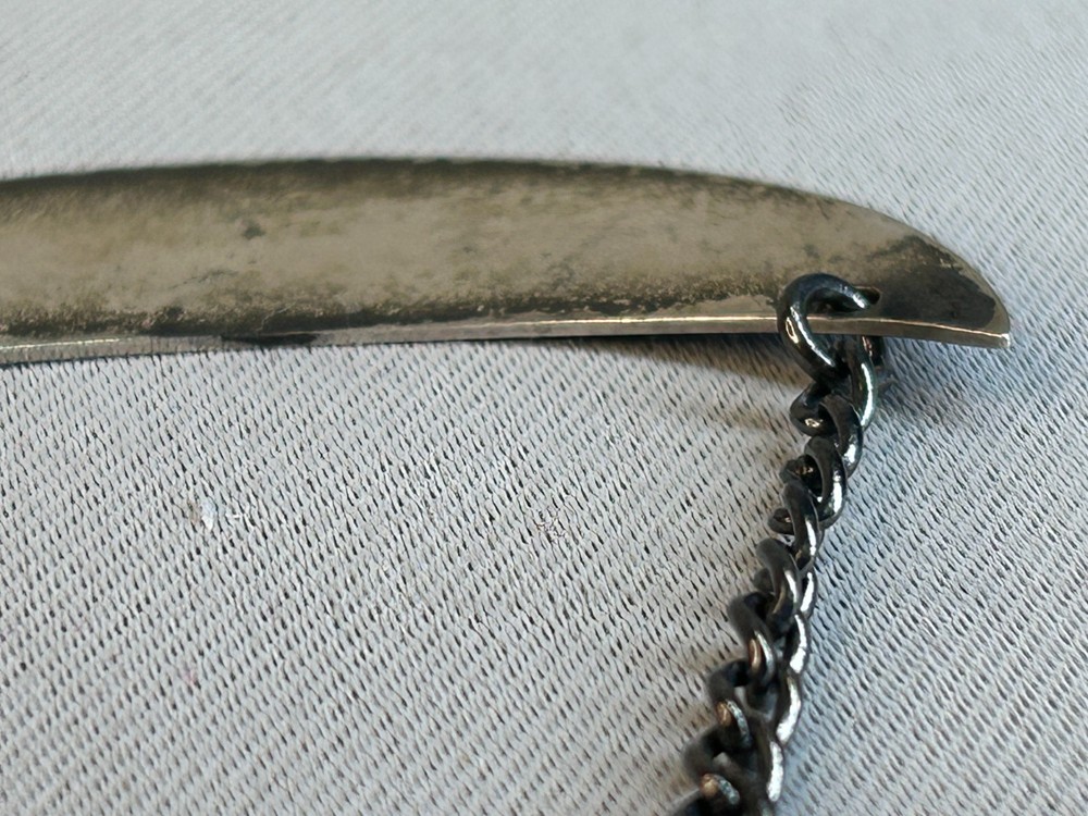 Vintage Sterling Silver Bourbon Decanter Label