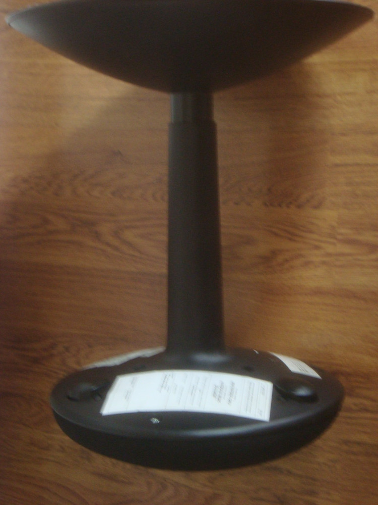 IKEA NILSERIK Adjustable Standing Support Stool Black Swivel function Display