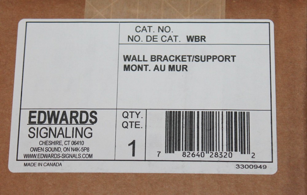 EDWARDS WBR Wall Mounting Mounted Bracket NEW NIB