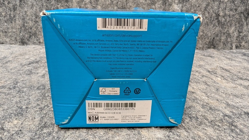Amazon Echo Pop WiFi/Bluetooth Smart Speaker C2H4R9 Black 🔥New/Open🔥