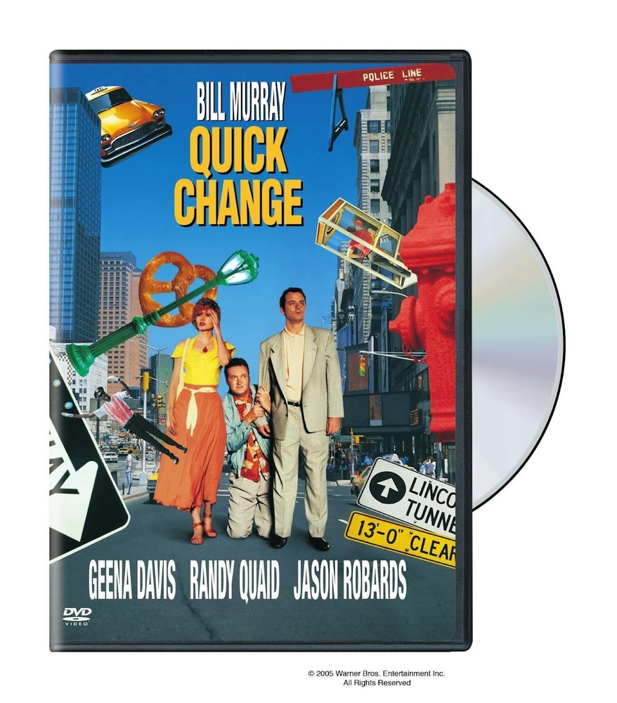 Quick Change DVD Bill Murray NEW