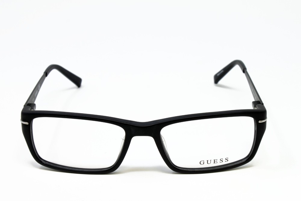 Guess GU1762V-MBLK Matte Black 53mm Unisex Eyeglasses Rectangular Plastic Frame