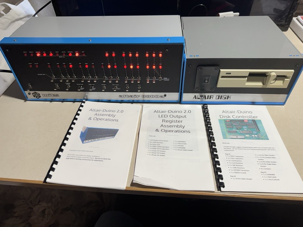 altair 8800 Clone / Altduino With Disk Drive
