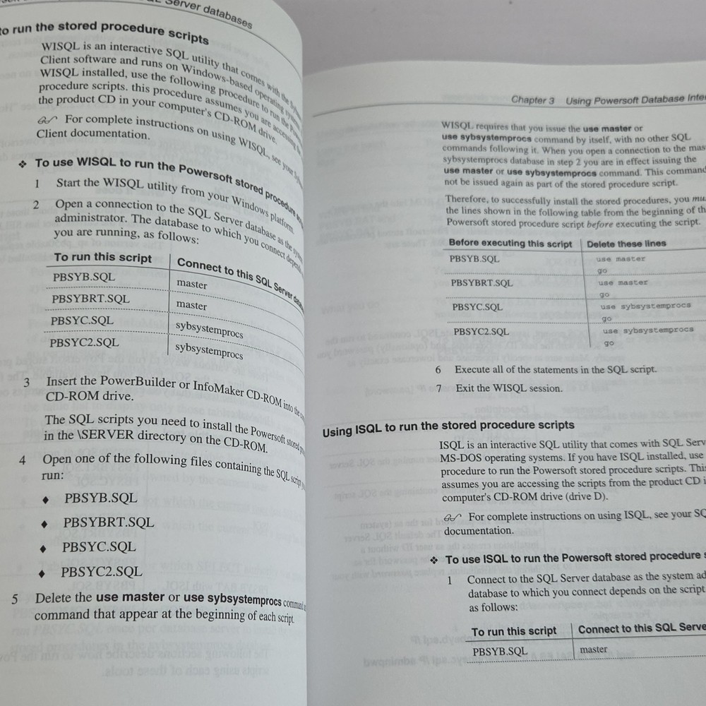 Powersoft PowerBuilder 5.0 Connecting to Your Database Manual