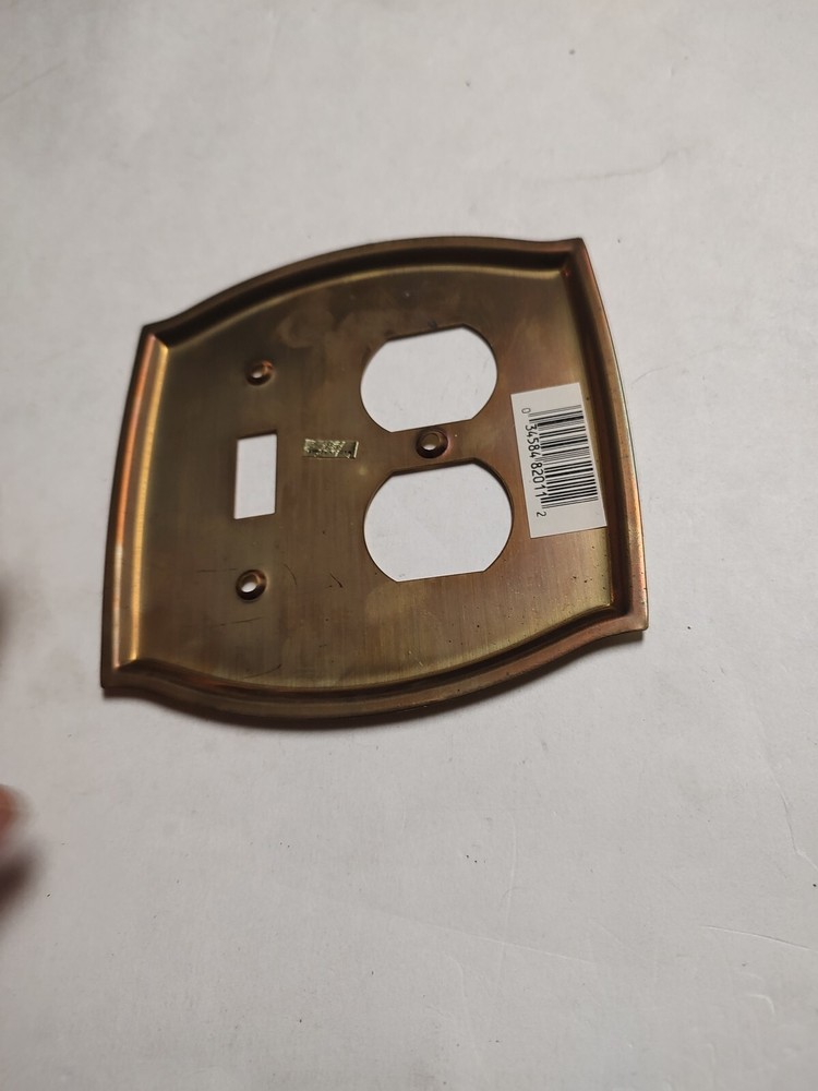 Brass Switch Outlet Combination Wall Box Plate Cover