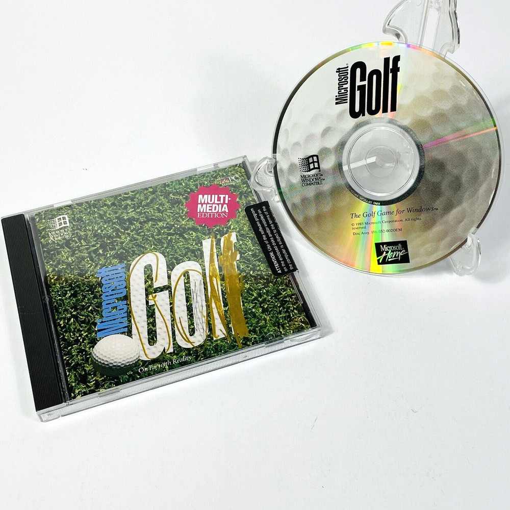 Microsoft Golf Multi-Media Edition PC CD-ROM Software Video Game