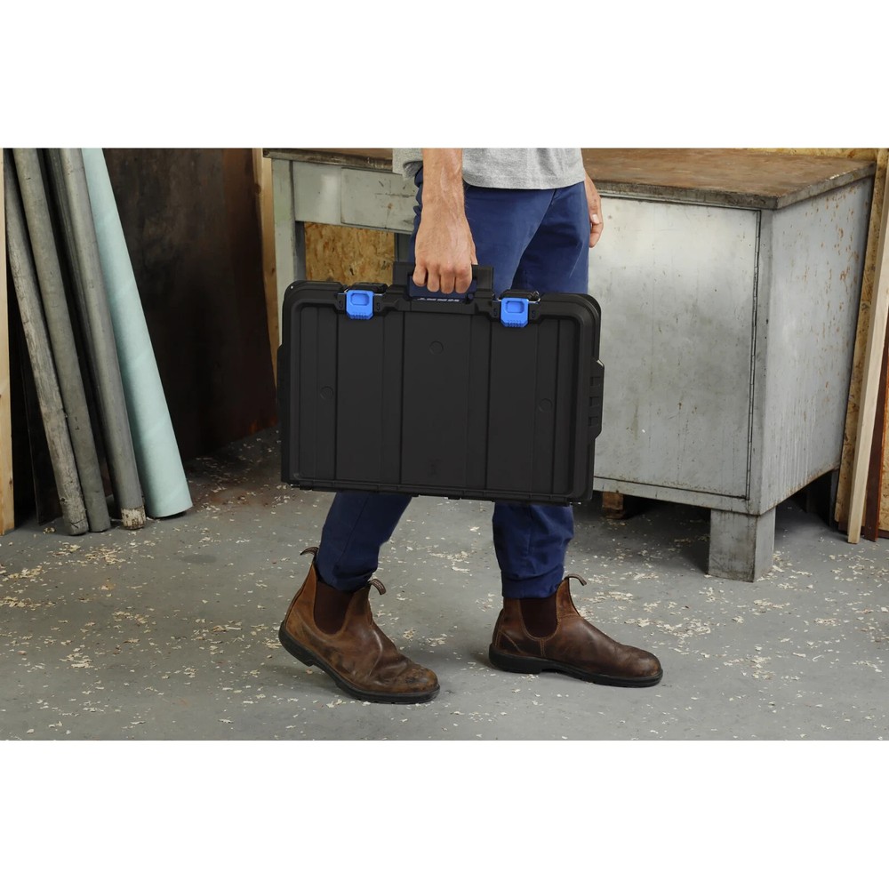 HART Stack System Tool Box with Small Blue Organizer & Dividers