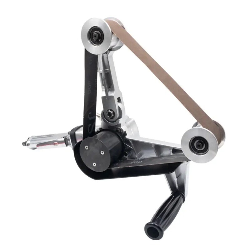 Pneumatic Belt Sander Polishing Machine Round Pipe Grinder Drawing Machine