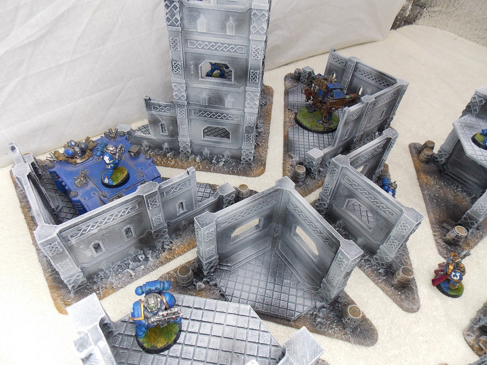 WARGAMING TERRAIN PAINTED, MEGA BUNDLE SET OF 9 PIECES
