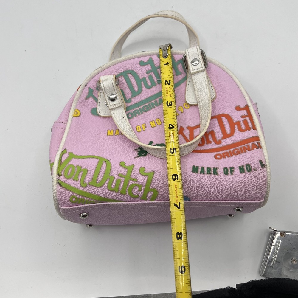 Von Dutch pink Y2K-style bowling bag