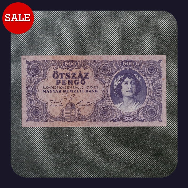 [BANKNOTES] HUNGARY 500 PENGO