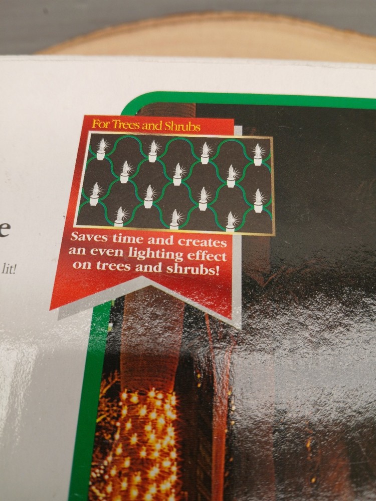 YULE RITE CHRISTMAS STRING LIGHTS100 clear Lights Tree/Shrub Wrap Light set-P