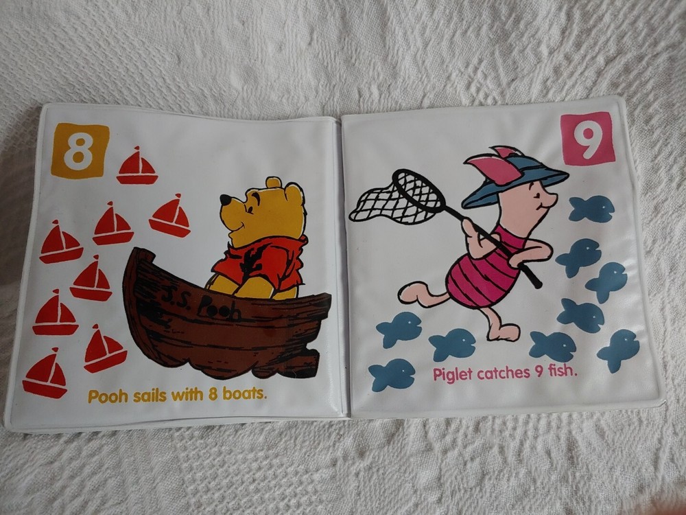 Winnie The Pooh's First Numbers Soft Bath Book Plastic