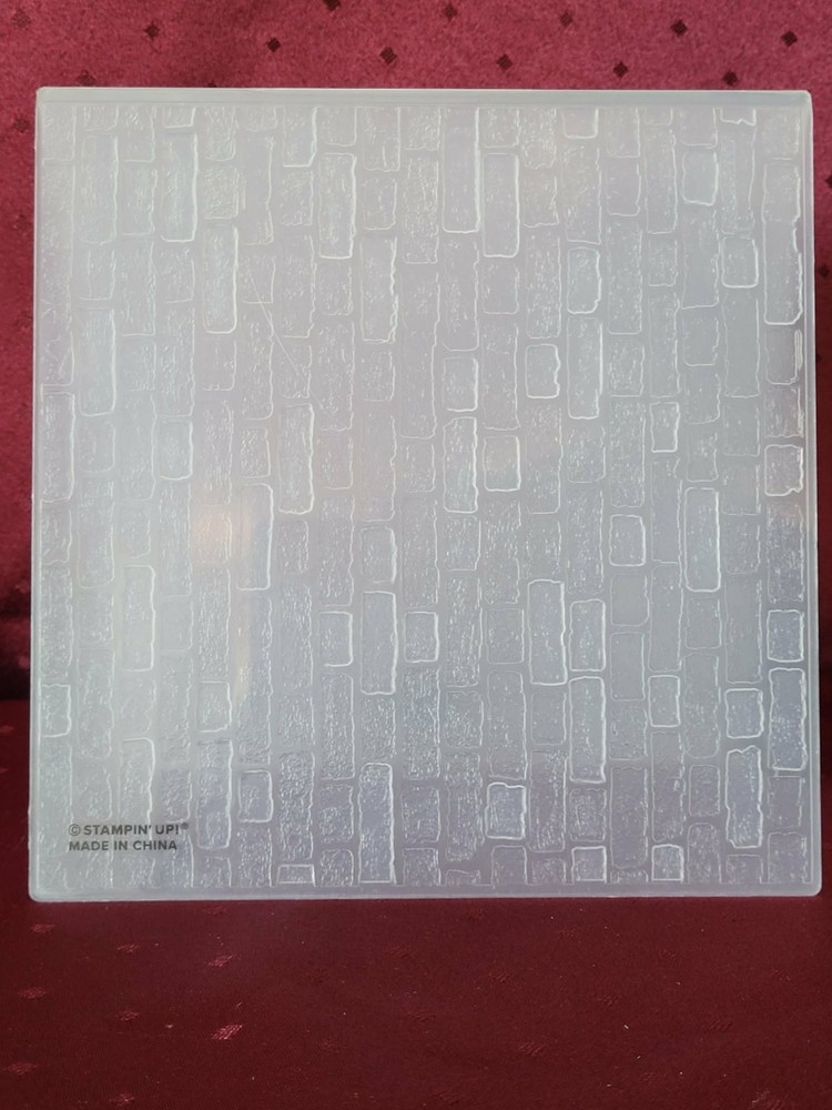 Stampin' Up! BRICK embossing folder