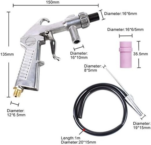 Sand Blaster Kit for Surface Cleaning and Rust Removal