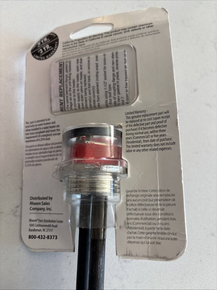 Set Of 2 OEM Heating Element 240-Volt Stainless Steel Electric Water Heaters New