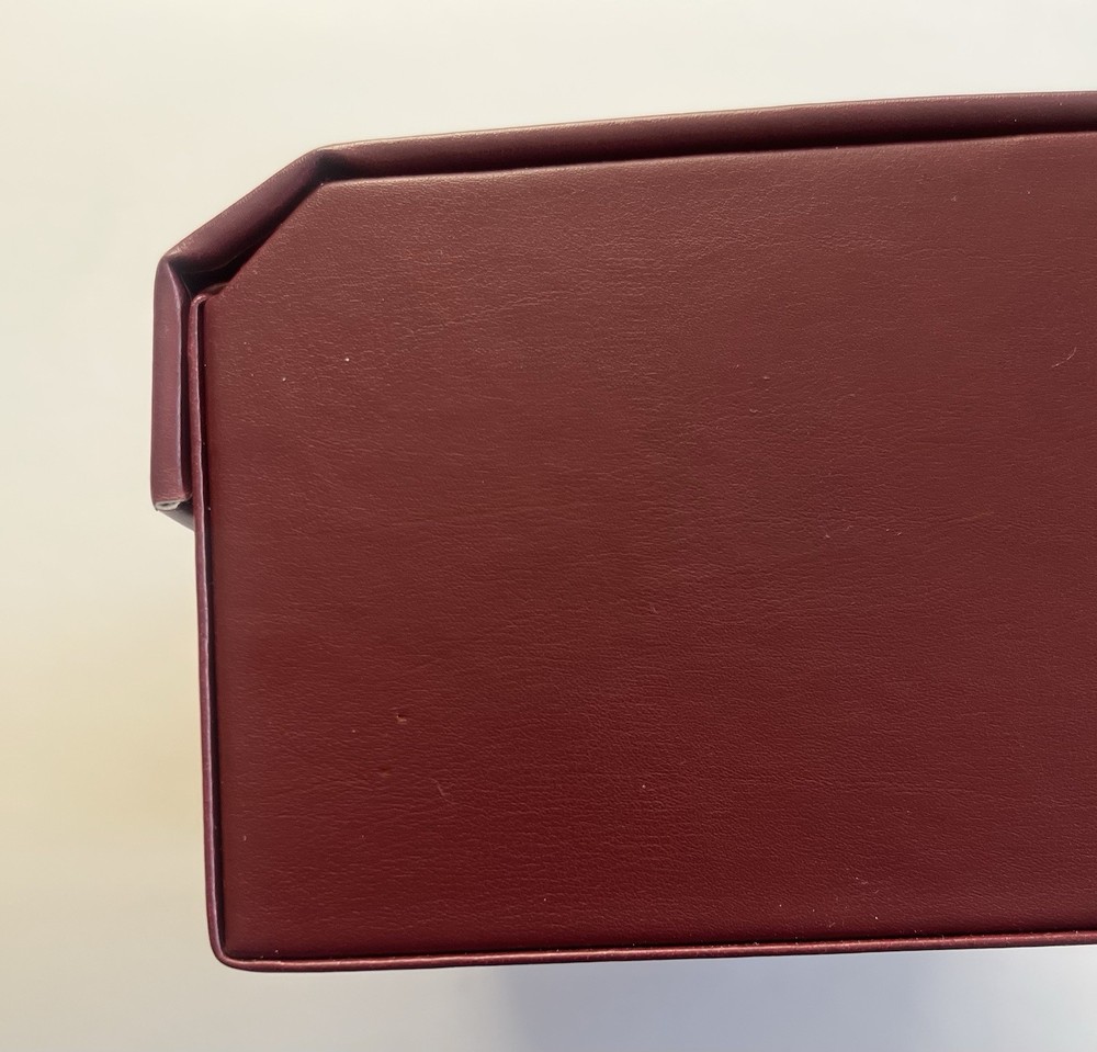 Authentic Jacques Marie Mage Last Frontier Red Leather Box Only