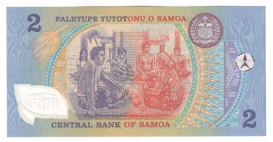 SAMOA 2 Tala Banknote (1990) P.31e - UNC