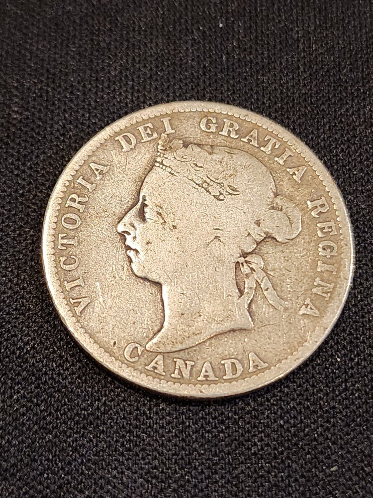 1900 Canada 25 Cents Silver Coin