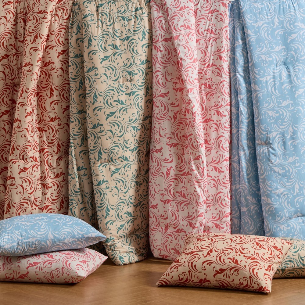 7 Piece Biomorphic Comforter Sets, Bed in a bag, Comforter Sets with Sheets,