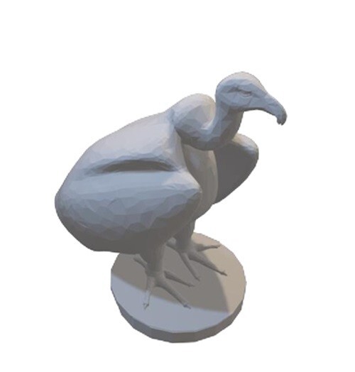 Resin printed Vulture