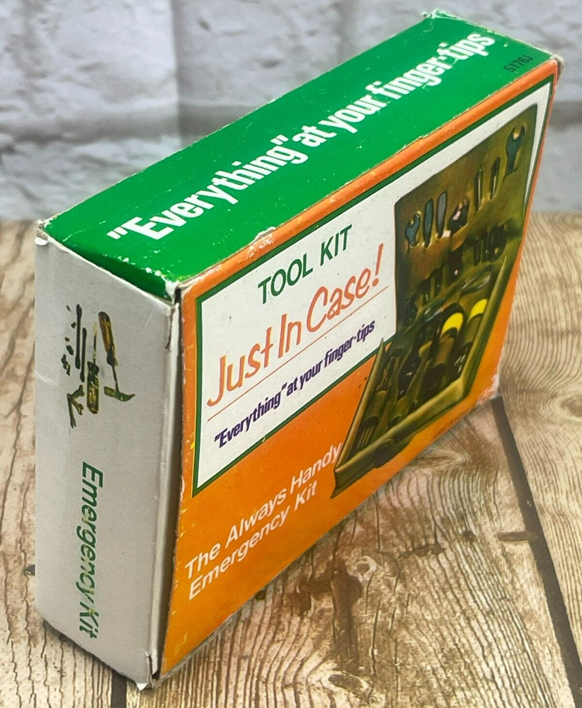 Vintage Just In Case TOOL KIT With Box