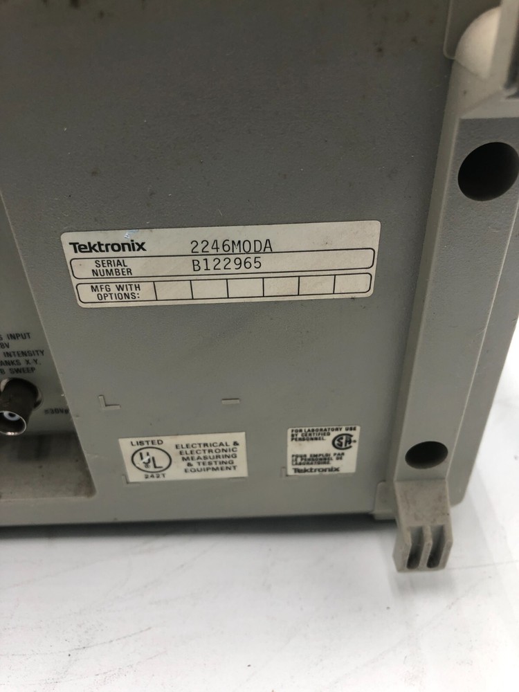 100 Mhz 4-CHANNEL ANALOG OSCILLOSCOPE