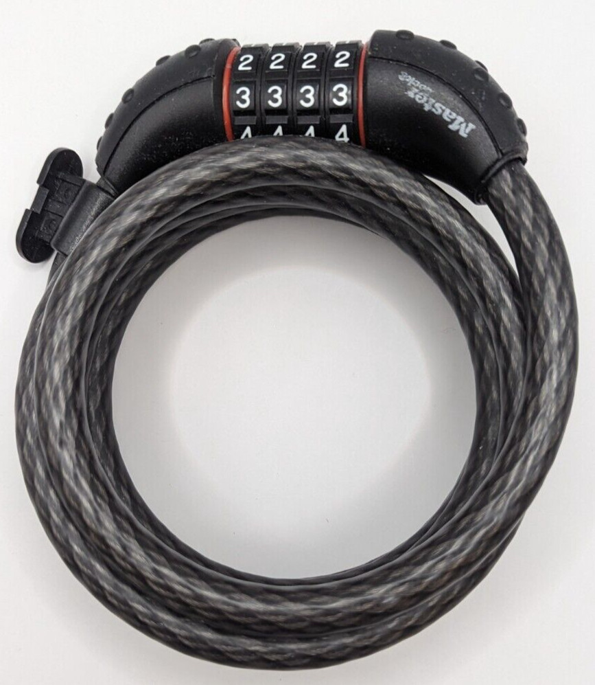 Master Lock 4-Digit Combination Coil Lock for Bike/Scooter