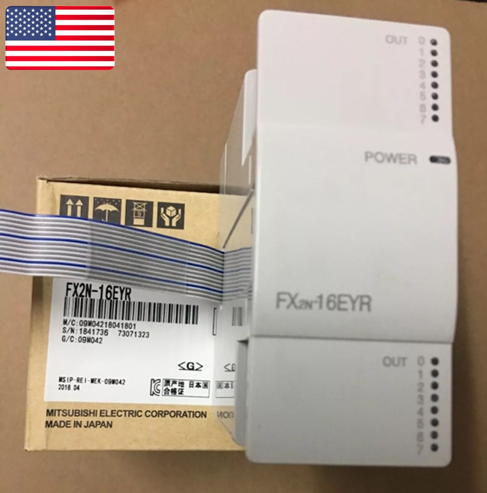 1PCS Mitsubishi FX2N-16EYR-ES/UL programmable logic controller module- US Stock