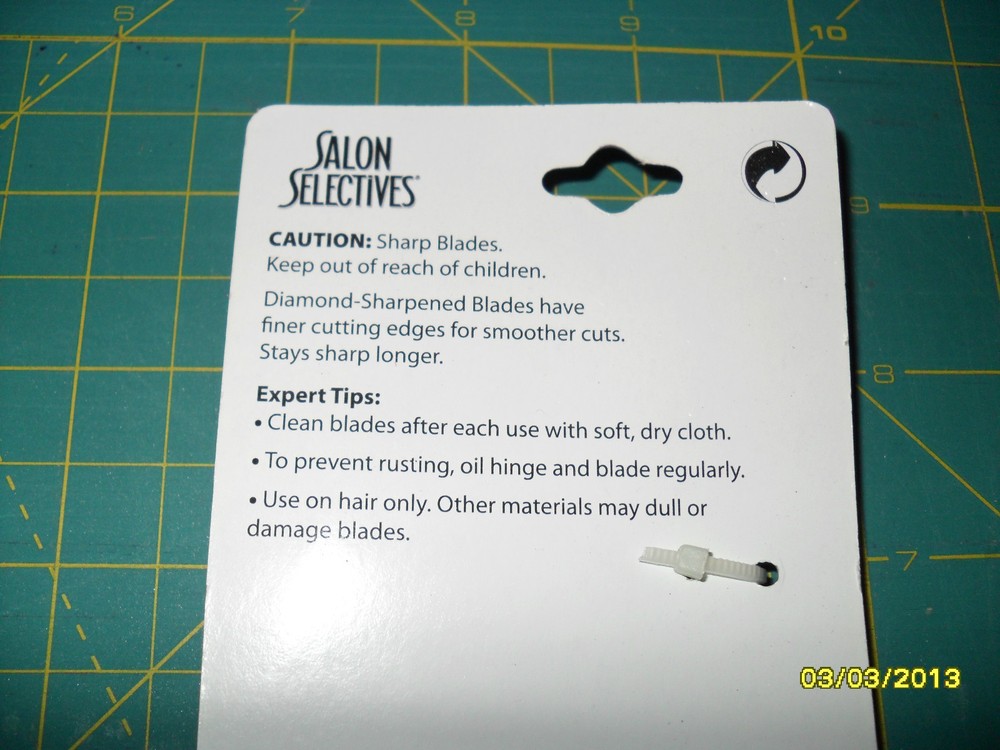 Salon Selectives Diamond-Sharpened Scissors - BLACK Handles